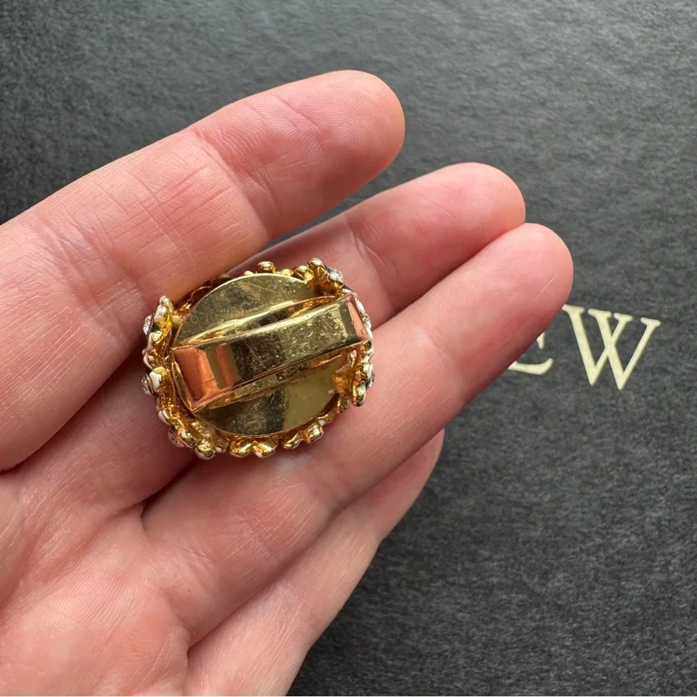 J. Crew cocktail flowery ring